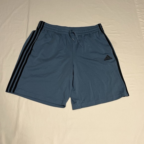 adidas Other - Adidas Essentials 3-Stripes Shorts Mens XL Blue Baggy Workout Streetwear